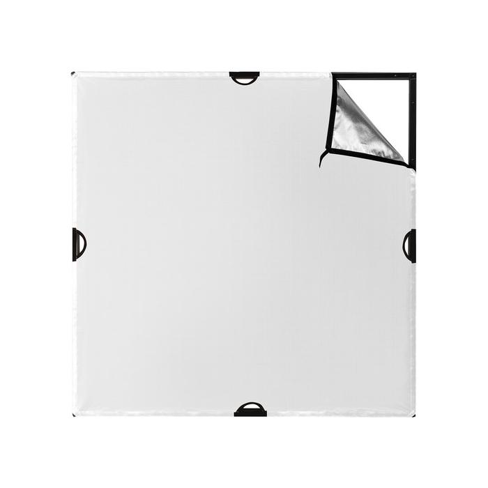 Новые товары - Westcott Scrim Jim Cine 2 in 1 Zilver/Wit Bounce Doek (1.2 x 1.2m) W1988 - быстрый заказ от производителя