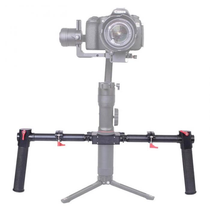 Accessories for stabilizers - Caruba Universele Dubbele Handgreep voor Gimbal (Niet Compatibel met Ronin S) - quick order from manufacturer