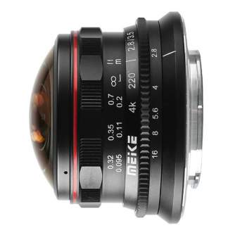 Mirrorless Lenses - Meike 3.5mm F2.8 Wide Angle Fisheye Lens for MFT-mount - quick order from manufacturer