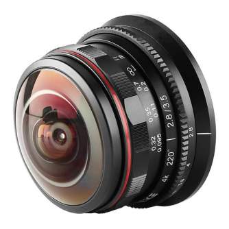 Mirrorless Lenses - Meike 3.5mm F2.8 Wide Angle Fisheye Lens for MFT-mount - quick order from manufacturer