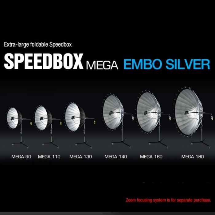 Софтбоксы - SMDV Speedbox Mega-110 Deep Softbox 110cm Zilver Bowens Mount - быстрый заказ от производителя