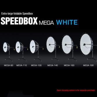 Софтбоксы - SMDV Speedbox Mega 110 Deep Softbox 110cm Wit Bowens Mount Mega 110 white bowens - быстрый заказ от производителя