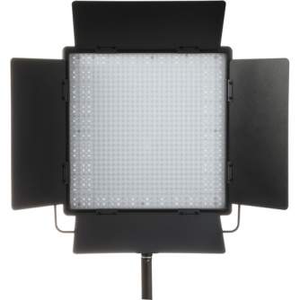 LED панели - Godox LED 1000BI MKll Bi-Color DMX LED with Barndoors - быстрый заказ от производителя