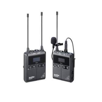 Bezvadu audio sistēmas - Godox UHF Wireless & Lavalier Microphone Kit (1x TX1 /1x RX1 /1x LMS-12 AXL) - ātri pasūtīt no ražotāja