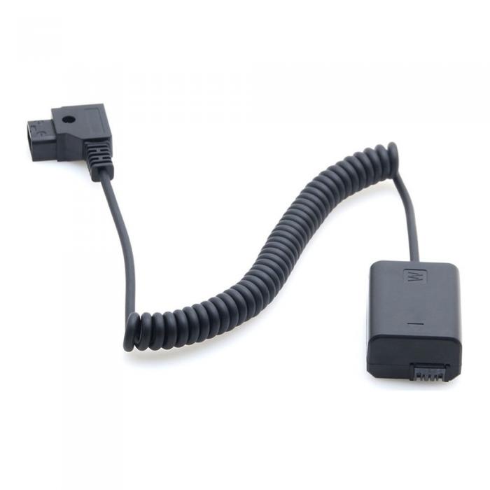 DC adapteriai - Caruba Sony NP-FW50 Full Decoding Dummy Battery + D-TAP (spring cable) - быстрый заказ от производителя