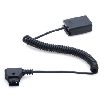 DC adapteriai - Caruba Sony NP-FW50 Full Decoding Dummy Battery + D-TAP (spring cable) - быстрый заказ от производителя