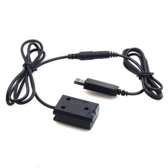 DC adapteriai - Caruba Sony NP-FW50 Full Decoding Dummy Battery + 5V 2A single USB cable - быстрый заказ от производителя