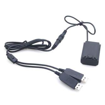 Dummy Batteries & DC Couplers - Caruba Sony NP-FZ100 Full Decoding Dummy Battery + 5V 2A dual USB cable - quick order from manufacturer