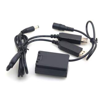 Dummy Batteries & DC Couplers - Caruba Sony NP-FZ100 Full Decoding Dummy Battery + 5V 2A dual USB cable - quick order from manufacturer