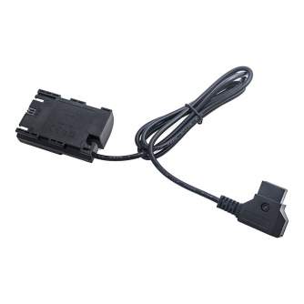 DC adapteriai - Caruba Canon LP-E6 full Decoding Dummy Battery + D-TAP B Type Port (straight cable) - быстрый заказ от производи