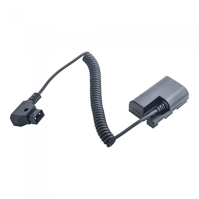 DC adapteriai - Caruba Canon LP-E6 Full Decoding Dummy Battery + D-TAP B Type Port (spring cable) - быстрый заказ от производите