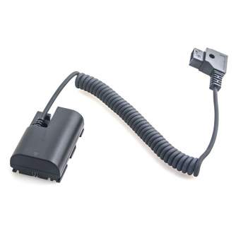 DC adapteriai - Caruba Canon LP-E6 Full Decoding Dummy Battery + D-TAP B Type Port (spring cable) - быстрый заказ от производите