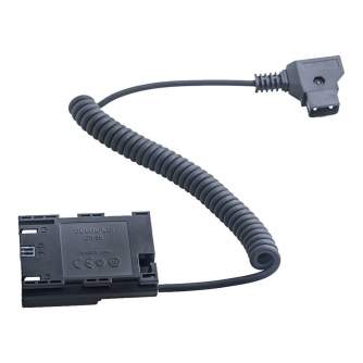 DC adapteriai - Caruba Canon LP-E6 Full Decoding Dummy Battery + D-TAP B Type Port (spring cable) - быстрый заказ от производите