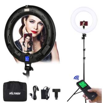 LED кольцевая лампа - Viltrox VL-600T LED Ring Light Kit with Stand - Bi-color - быстрый заказ от производителя