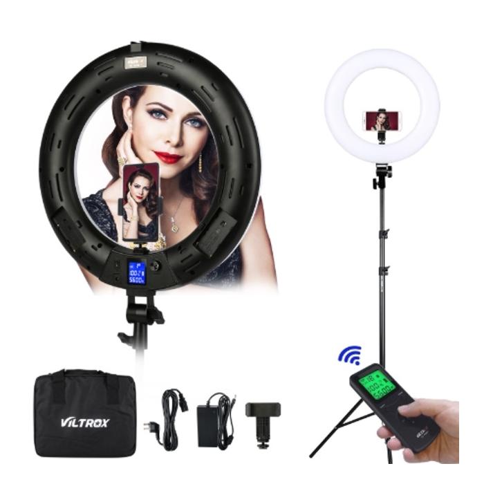 LED кольцевая лампа - Viltrox VL-600T LED Ring Light Kit with Stand - Bi-color - быстрый заказ от производителя