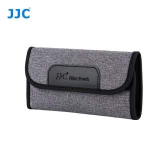 Filter Case - JJC FP-K4S Grey Filter Pouch holds 4 filters up to 58mm - quick order from manufacturer