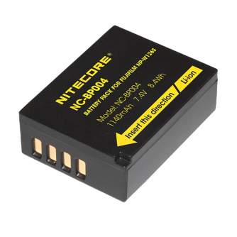 New products - Nitecore NC-BP004 (Fuji NP-W126S Battery) 1140mAh - quick order from manufacturer