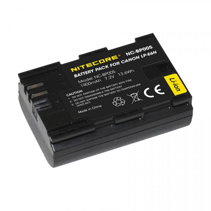 New products - Nitecore NC-BP005 (Canon LP-E6N) 1900mAh - quick order from manufacturer