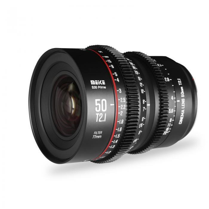 CINEMA Video Lenses - Meike MK 50mm T2.1 Canon EF-Mount S35 - quick order from manufacturer