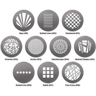 Westcott Optical Spot door Lindsay Adler Gobo Pack 1: Patterns (10 pack) 4763