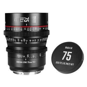 CINEMA Video Lences - Meike MK 75mm T2.1 Canon EF-Mount S35 - quick order from manufacturer