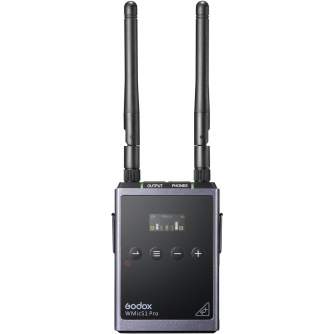 Bezvadu audio sistēmas - Godox WMicS1 Pro Kit 2UHF Wireless Microphone System - быстрый заказ от производителя