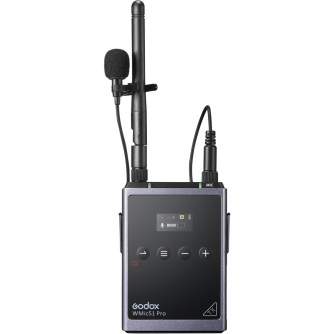 Bezvadu audio sistēmas - Godox WMicS1 Pro Kit 2UHF Wireless Microphone System - быстрый заказ от производителя