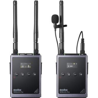 Bezvadu audio sistēmas - Godox WMicS1 Pro Kit 1UHF Wireless Microphone System - ātri pasūtīt no ražotāja