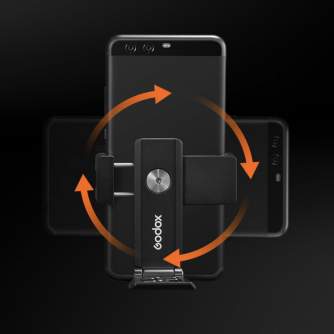 Telefona turētājs - Godox Metal Collapsible Smartphone Bracket - perc šodien veikalā un ar piegādi