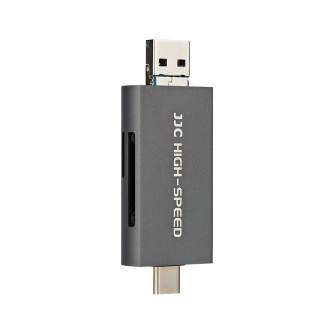 New products - JJC CR-UTC4AC USB 3.1 Card Reader Grey - quick order from manufacturer