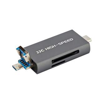 New products - JJC CR-UTC4AC USB 3.1 Card Reader Grey - quick order from manufacturer