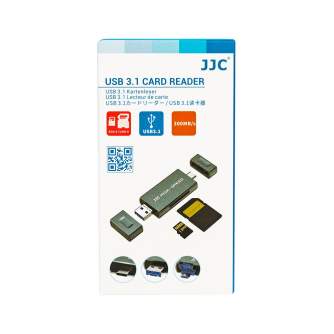 New products - JJC CR-UTC4AC USB 3.1 Card Reader Grey - quick order from manufacturer