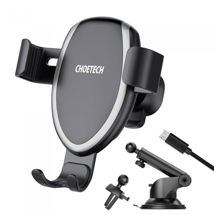 Wall charger - Choetech 10W Gravity Wireless Car Charger T536-S - quick order from manufacturer