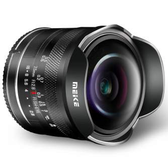 Objektīvi bezspoguļa kamerām - Meike MK-7.5mm F2.8 Canon M-mount - ātri pasūtīt no ražotāja