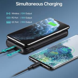 Новые товары - Choetech 10000mAh PD18W Power Bank 10W Wireless Charger B650 - быстрый заказ от производителя