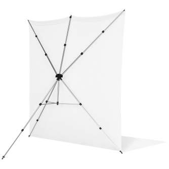 Background Set with Holder - Westcott X-Drop Pro Kreukbestendige Background Kit - High Key White Sweep (8 x 13) - quick order from manufacturer