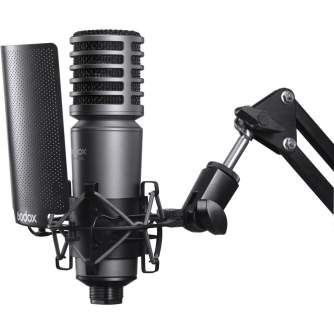 Podcast Microphones - Godox Large-Diaphragm Cardioid Condenser Microphone XMic100GL - quick order from manufacturer
