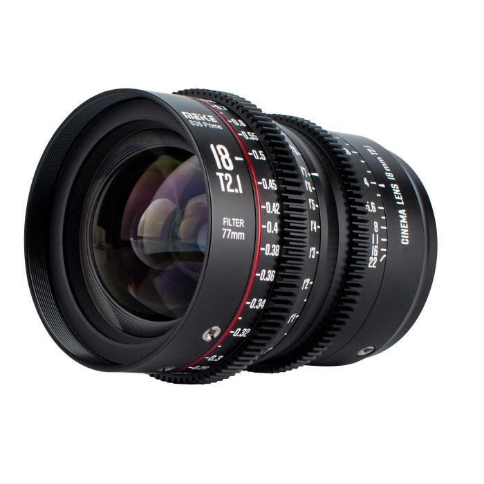 CINEMA видео объективы - Meike 18mm T2.1 S35 Prime (PL) MK-18T2.1 S35 PL - быстрый заказ от производителя