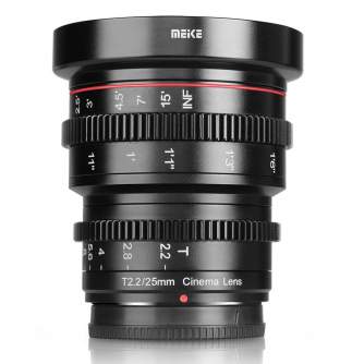 Mirrorless Lenses - Meike MK 25mm T2.2 Canon RF-mount - quick order from manufacturer