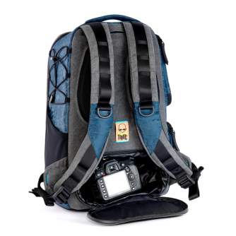 Backpacks - Toxic Valkyrie Camera Backpack L Water Resistant "Frog" Pocket Sapphire - quick order from manufacturer