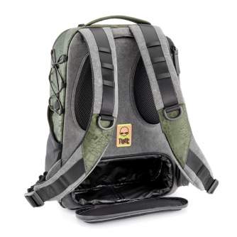 Mugursomas - Toxic Valkyrie Camera Backpack M Water Resistant "Frog" Pocket Emerald - perc šodien veikalā un ar piegādi