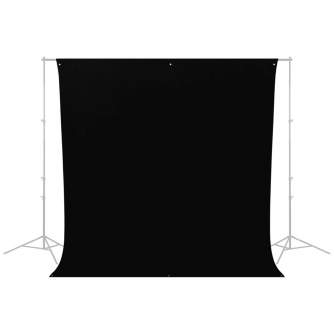 Backgrounds - Westcott Wrinkle-Resistant Backdrop - Rich Black (2,7 x 3m) - quick order from manufacturer