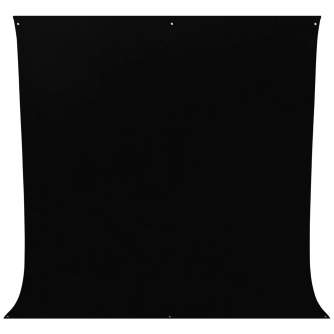 Backgrounds - Westcott Wrinkle-Resistant Backdrop - Rich Black (2,7 x 3m) - quick order from manufacturer