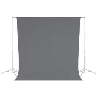 Backgrounds - Westcott Wrinkle-Resistant Backdrop - Neutral Grey (2,7 x 3m) - quick order from manufacturer