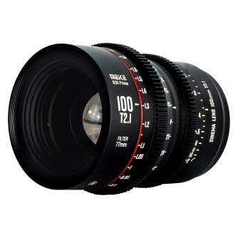 CINEMA видео объективы - Meike Prime 100mm T2.1 Cine Lens for Super 35 Frame Cinema Camera System PL Mount MK-100T2.1 S35 PL - б