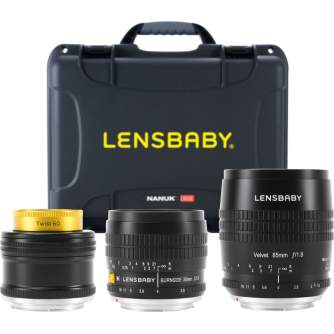 Special Effects Lenses - LENSBABY PRO KIT WITH VELVET 85, BURNSIDE 35 & TWIST 60 FOR CANON EF LBPROC - ātri pasūtīt no ražotāja