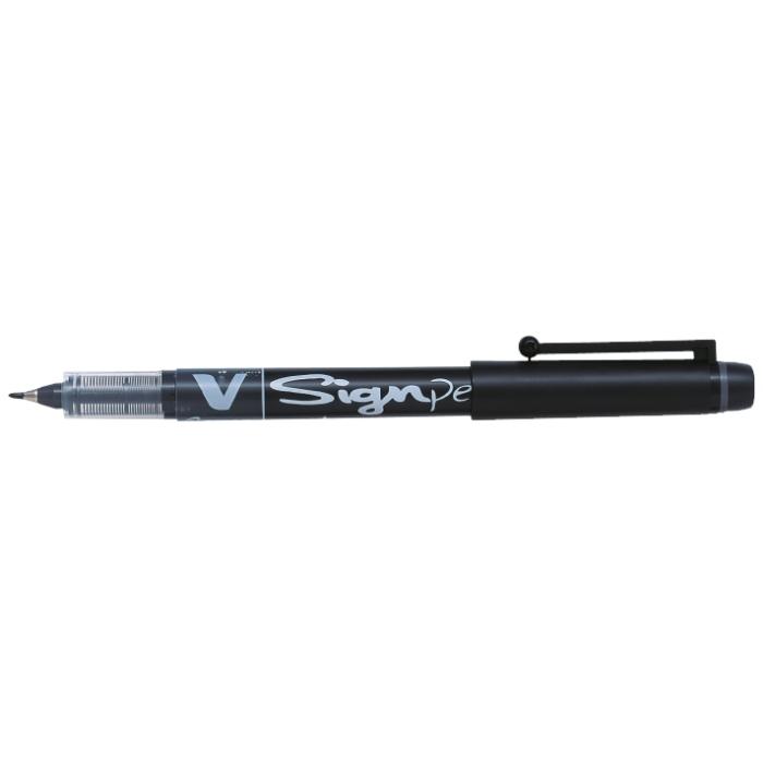 Vairs neražo - Pilot V-Sign Pen Black Liquid Ink Fineliner 4980134654