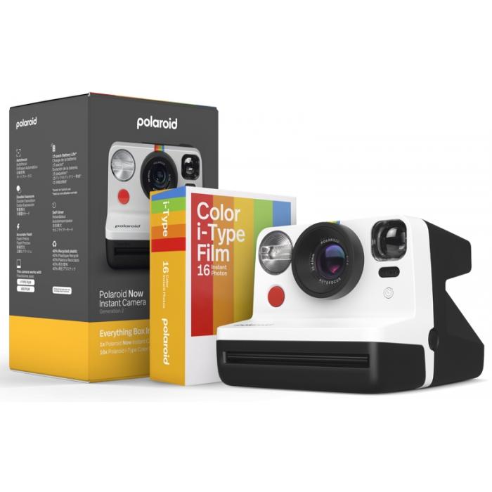 Instant Cameras - POLAROID NOW GEN 2 E-BOX BLACK & WHITE 6247 - quick order from manufacturer