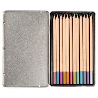 Discontinued - WALTHER WOODEN PENCILS METALLIC 12 PCS PC300M