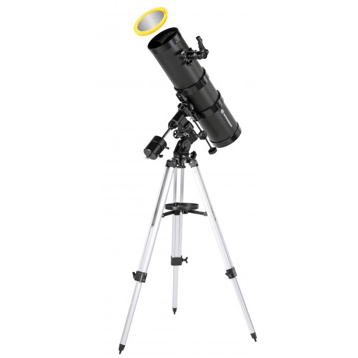 Telescopes - BRESSER Pollux-II 150/1400 EQ3 Reflector Telescope with Smartphone Adapter & Solar Filter - quick order from manufacturer